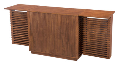 Linea Bar Cabinet Walnut