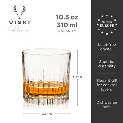 Reserve Milo Crystal Neat Glasses  Viski®