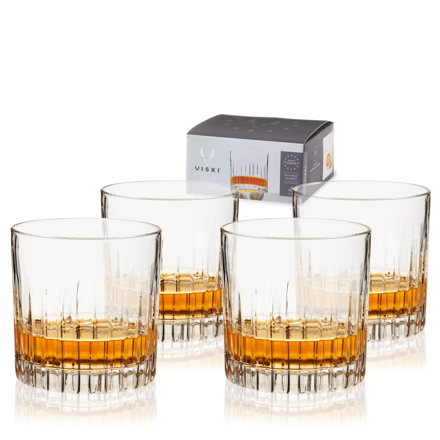 Reserve Milo Crystal Neat Glasses  Viski®