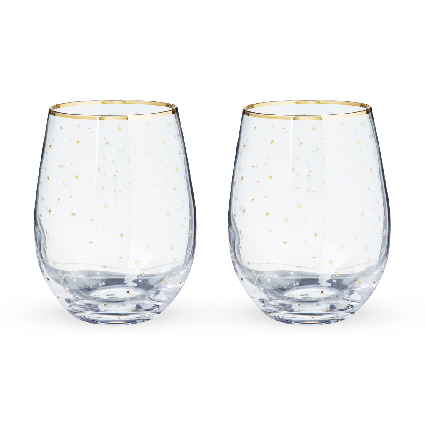 Starlight Stemless Wine Glass Set by Twine®