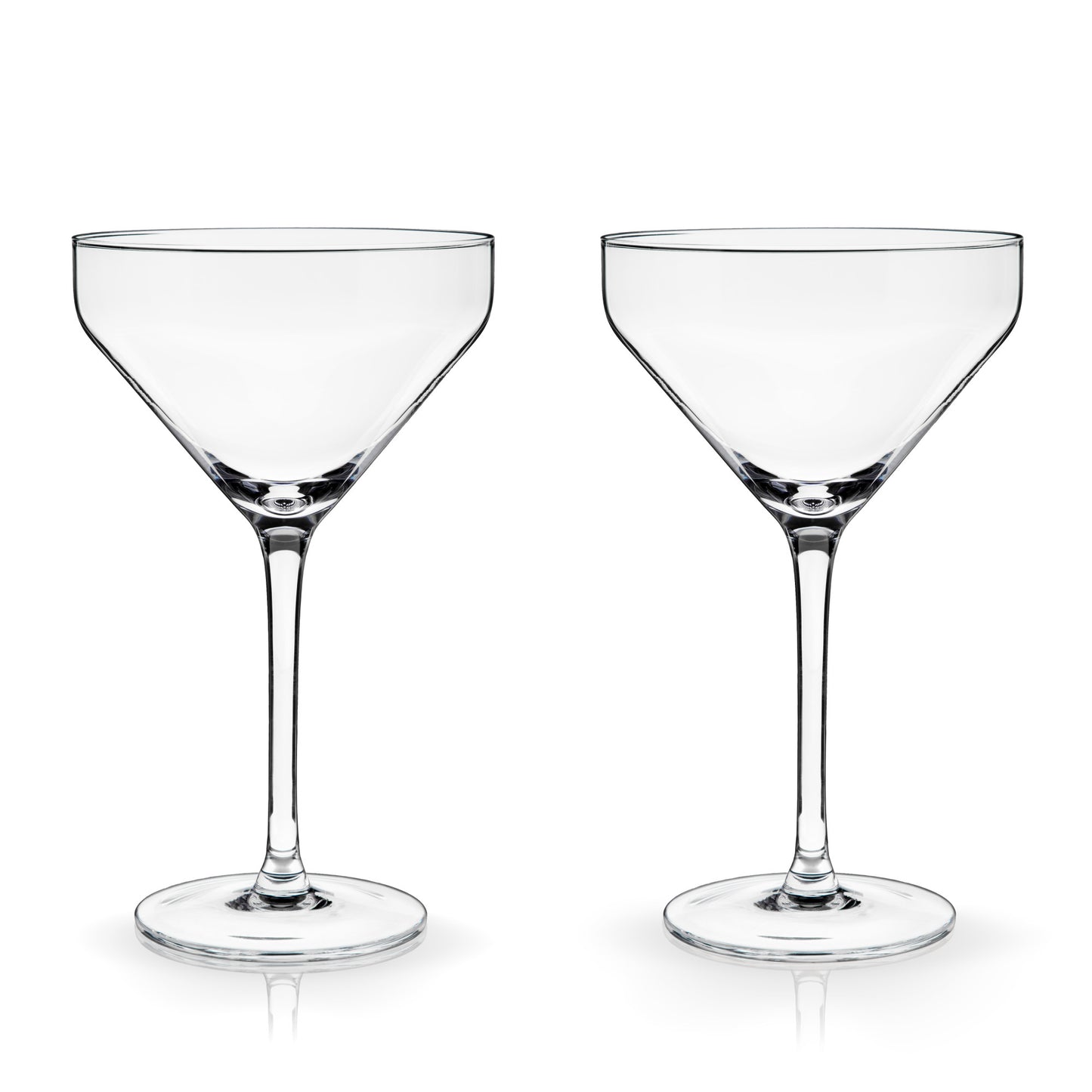 Raye Angled Crystal Martini Glasses Viski®