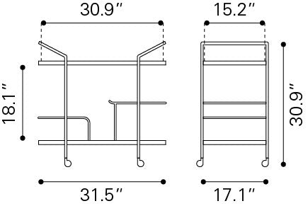 Antalya Bar Cart