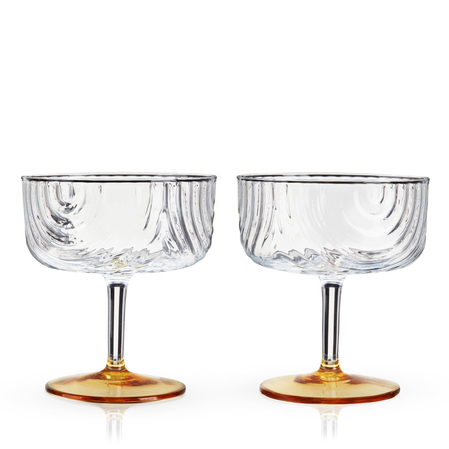 Deco Gatsby Crystal Coupe Glasses Viski®