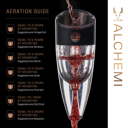 Alchemi Adjustable Aerating Wine Pourer Viski®