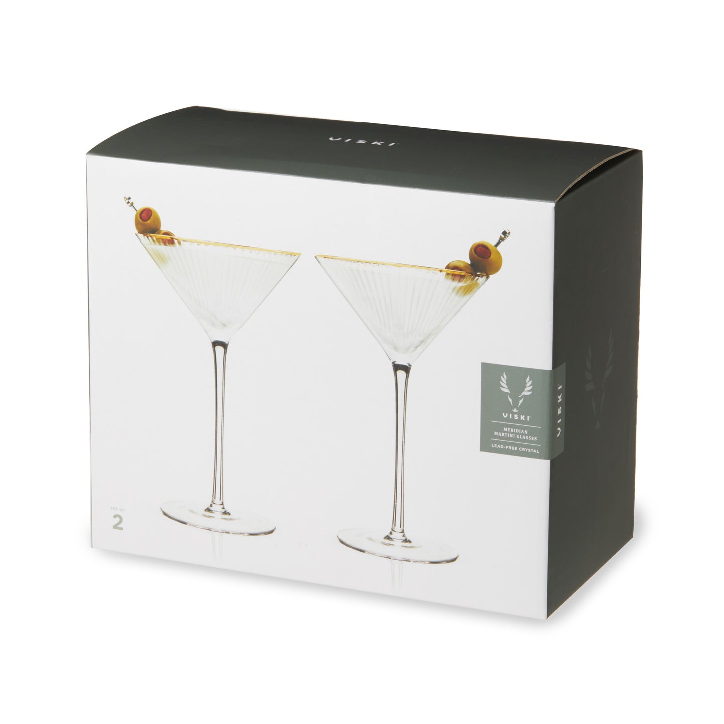 Meridian Crystal Martini Glasses Viski®