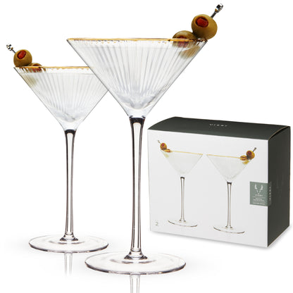 Meridian Crystal Martini Glasses Viski®