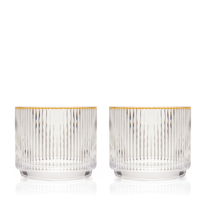 Meridian Crystal Lowball Tumblers