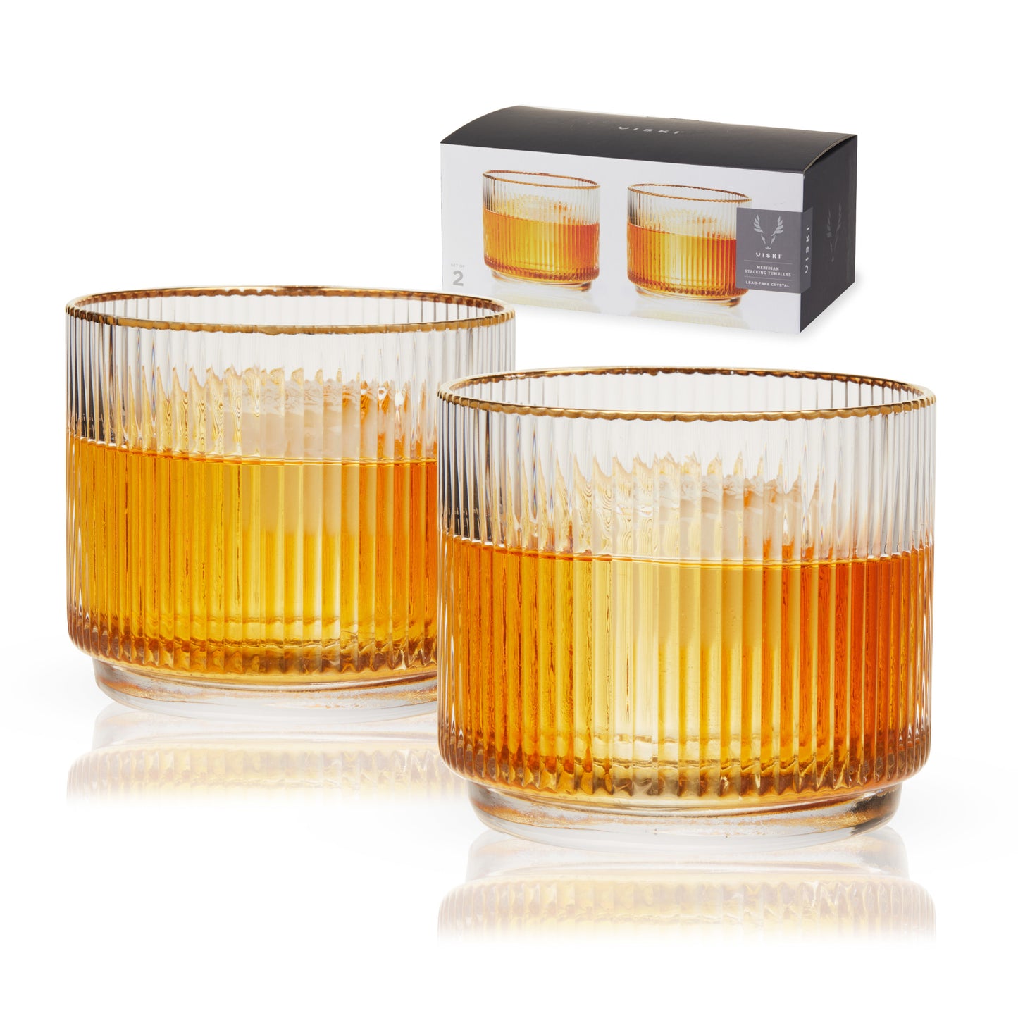 Meridian Crystal Lowball Tumblers