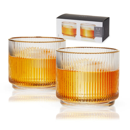 Meridian Crystal Lowball Tumblers