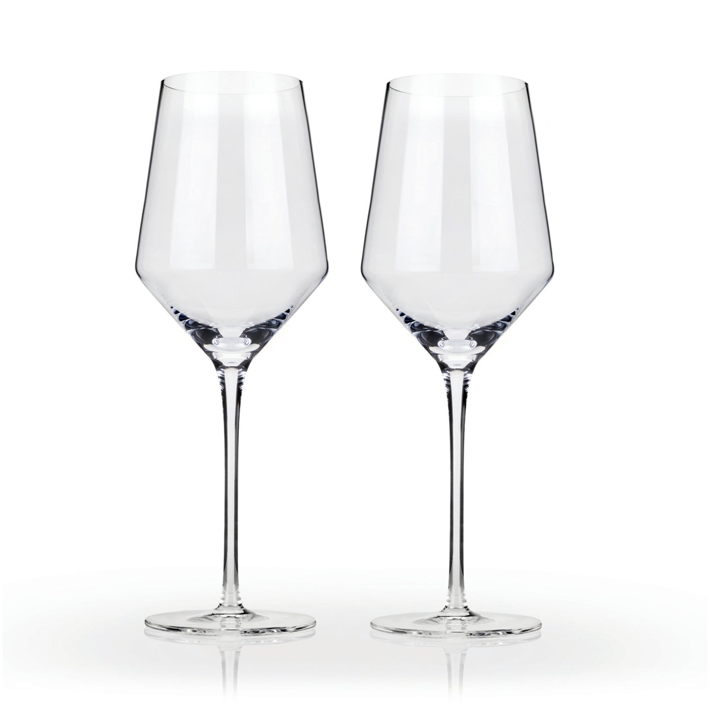 Raye Crystal Angled Chardonnay Glasses Viski®