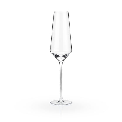 Raye Crystal Angled Champagne Flutes Viski®