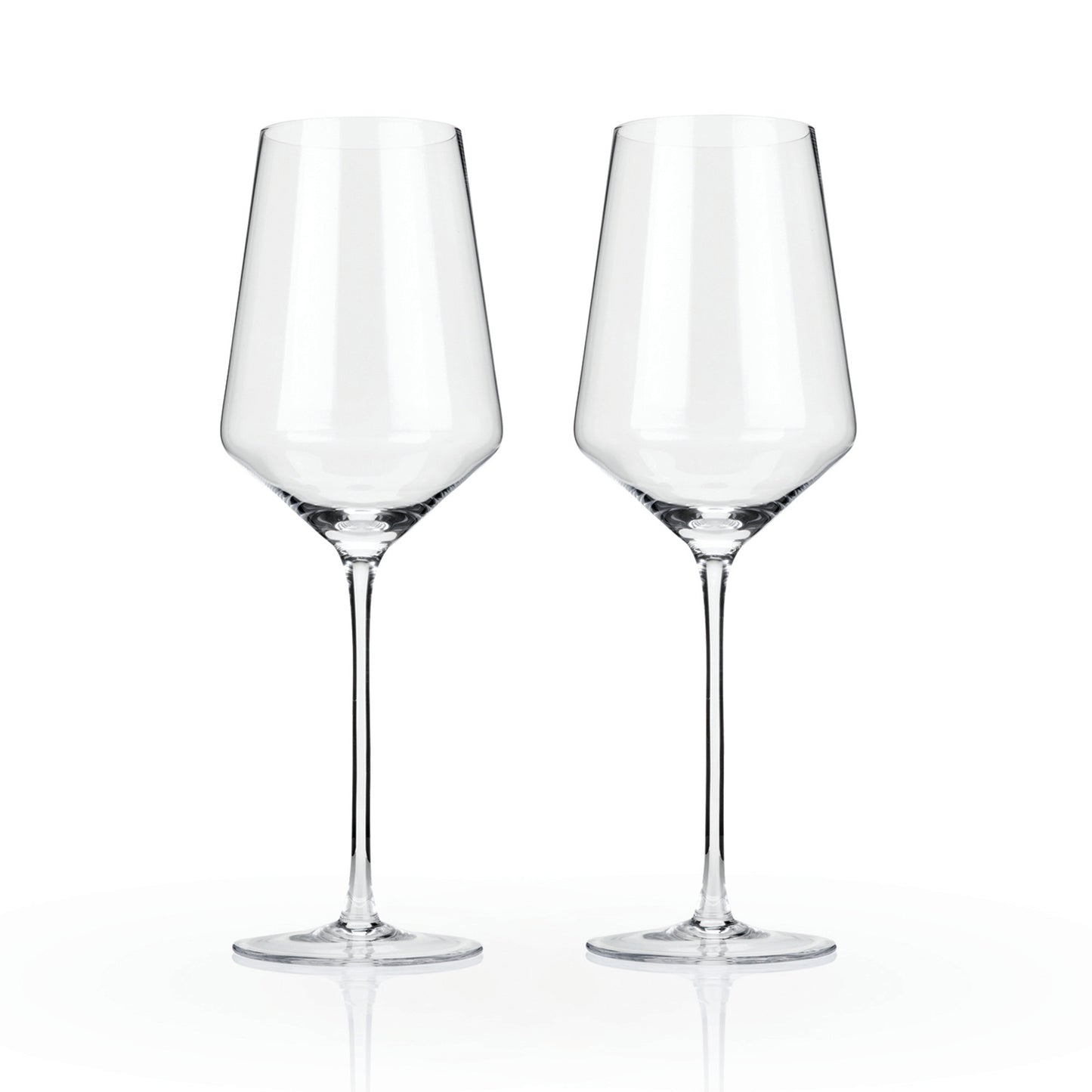 Raye Crystal Angled Bordeaux Glasses Viski®