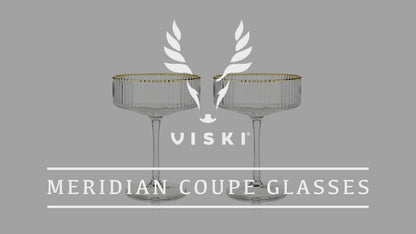 Meridian Crystal Coupe Glasses Viski®